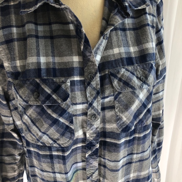 Plaid button down cotton shirt - Picture 2 of 5